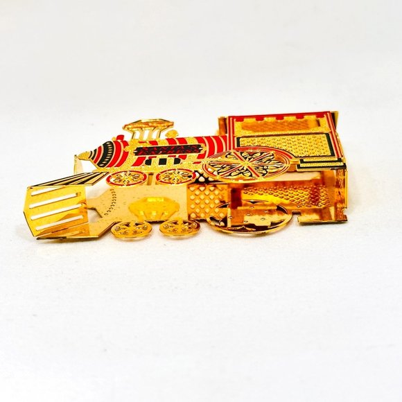 Baldwin 24kt Plated Vtg. Train Ornament (1998) - Picture 5 of 9